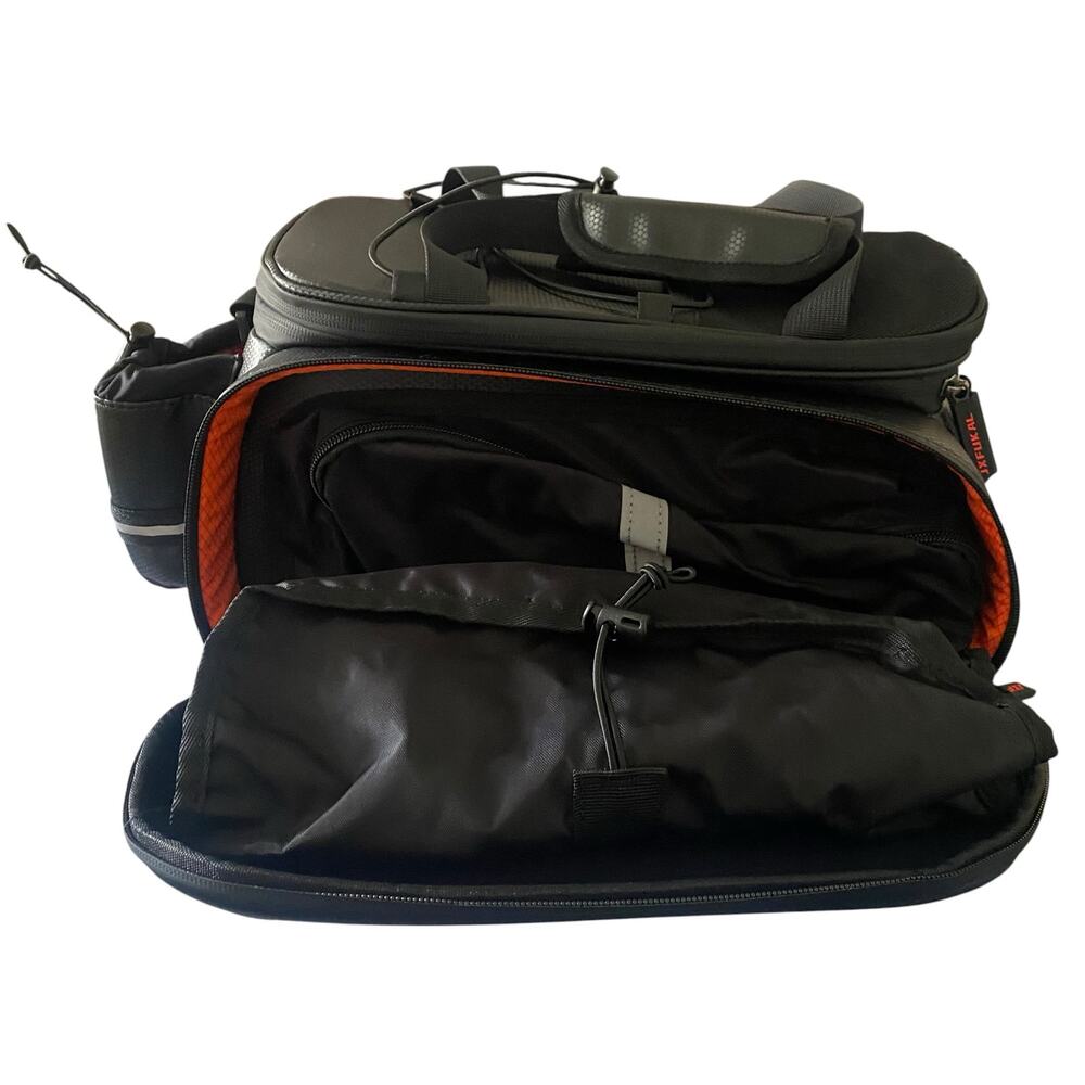 Hard Shell Waterproof Bike Bag for Rear Rack Reflector Rain Cover Shoulder Strap - Picture 6 of 16